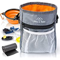 Los mejores  - Bella &amp- Balu Bolsa de Entrenamiento para Perros + Bebedero Plegable + Clicker + Bolsas para excrementos + Juguete de…
